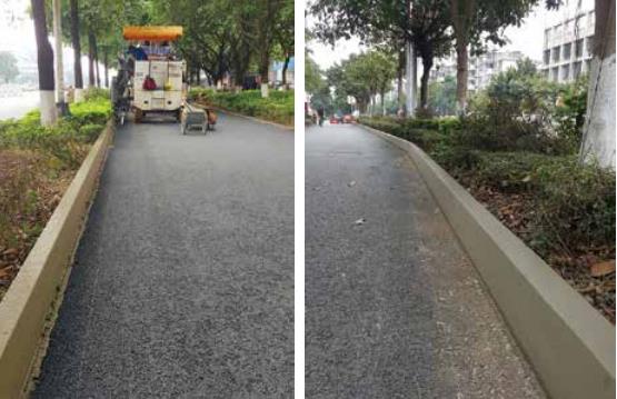 广西贵港市政道路白改黑工程（市内道路）